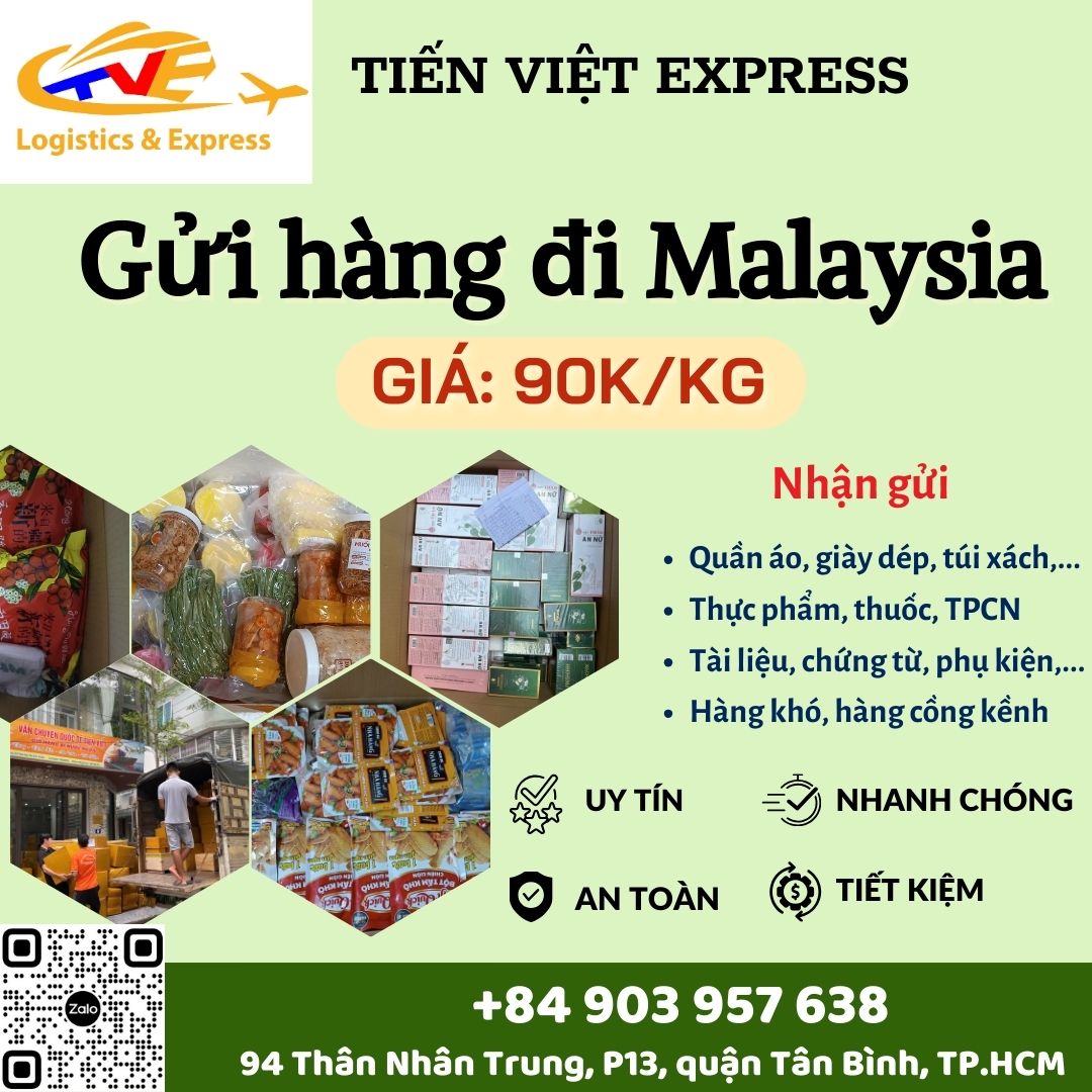 Gửi hàng đi Malaysia  - Tiến Việt Express